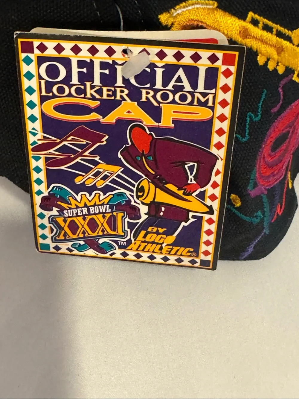 1997 Green Bay Packers Super Bowl XXXI Champions Black and Purple Snapback Hat